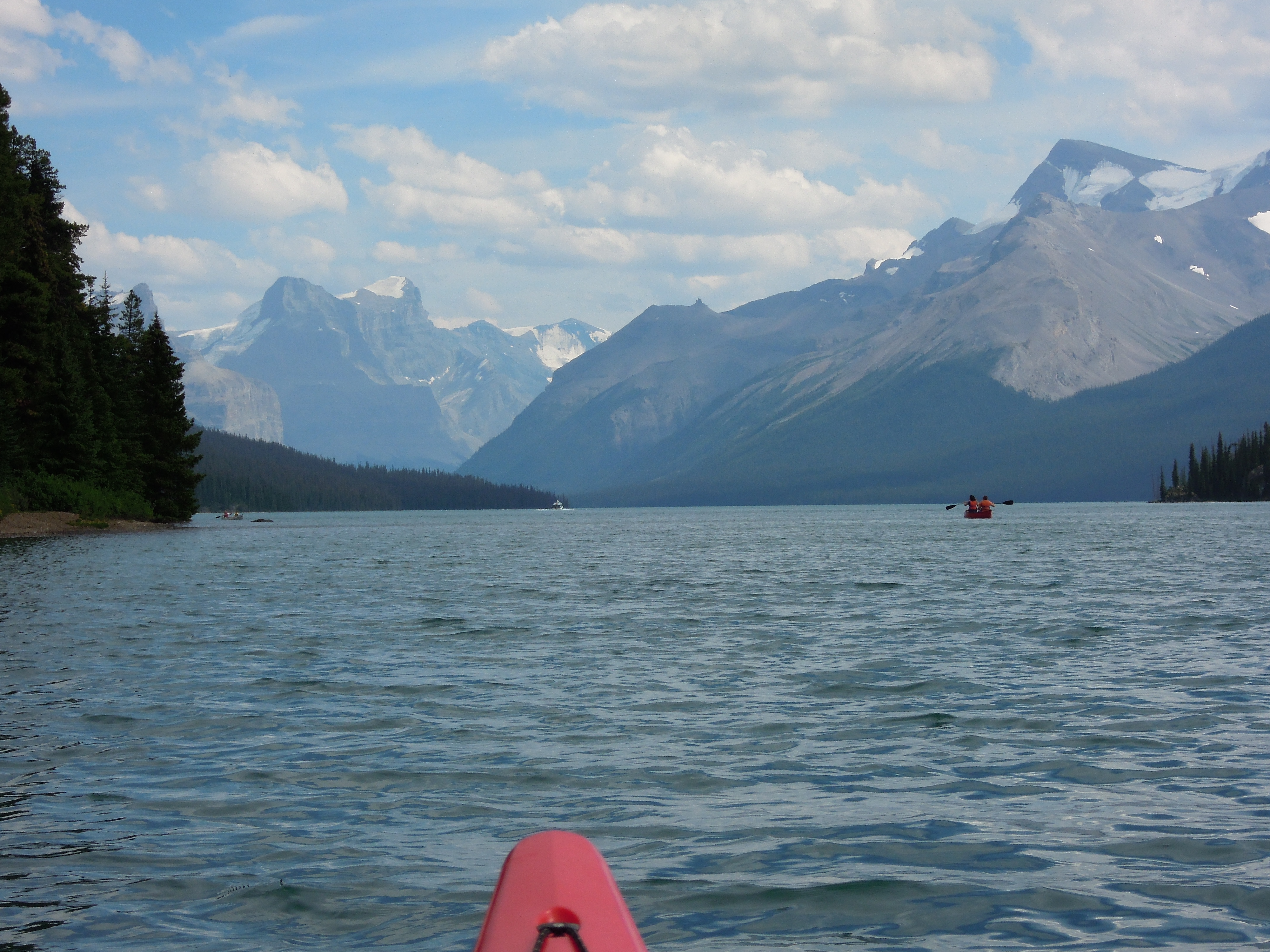 Kayaking Maligne Lake, British Columbia