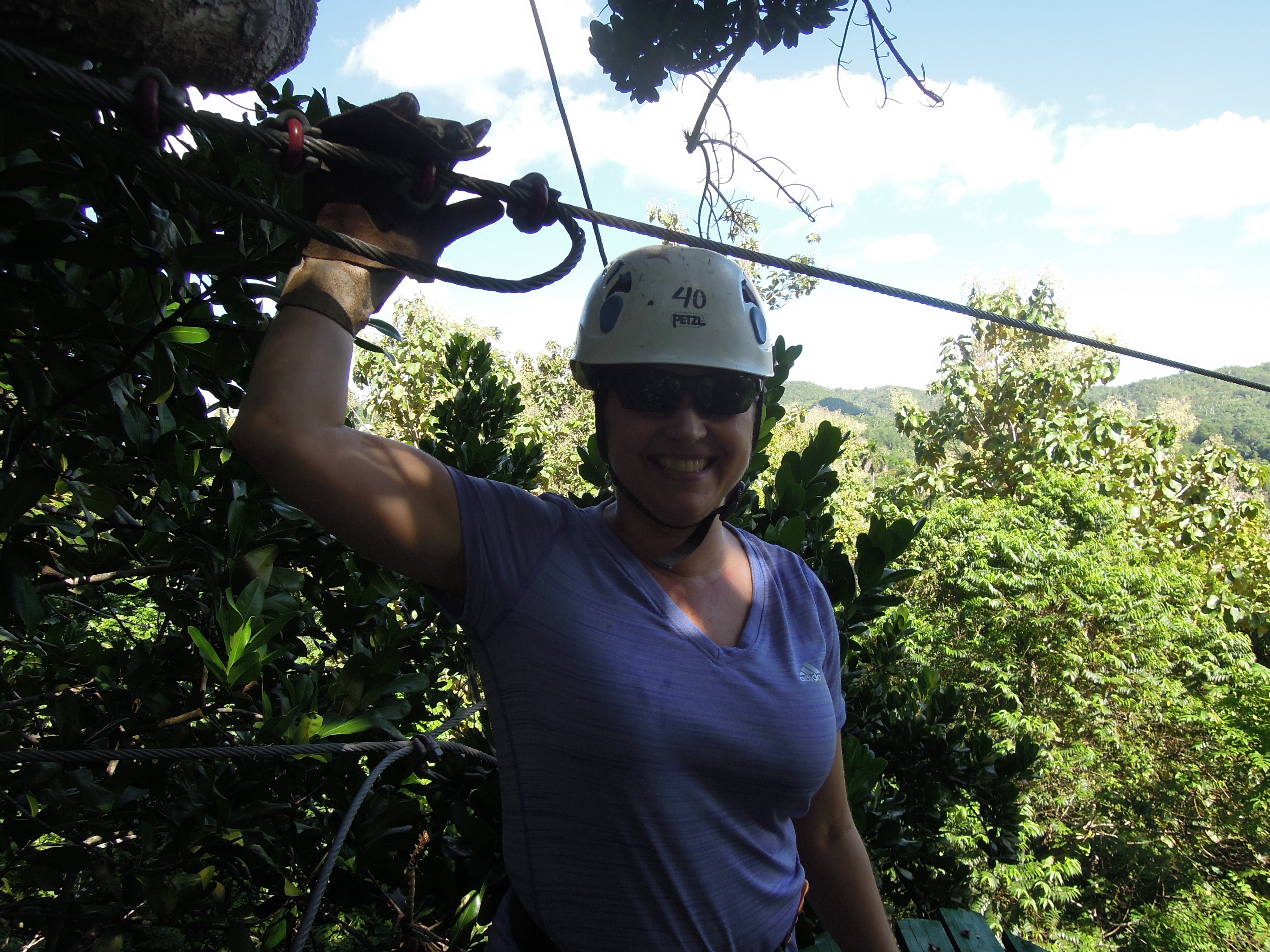 Zip Lining in Cuba